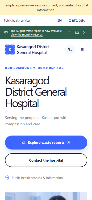 Doctr Care mobile hospital template